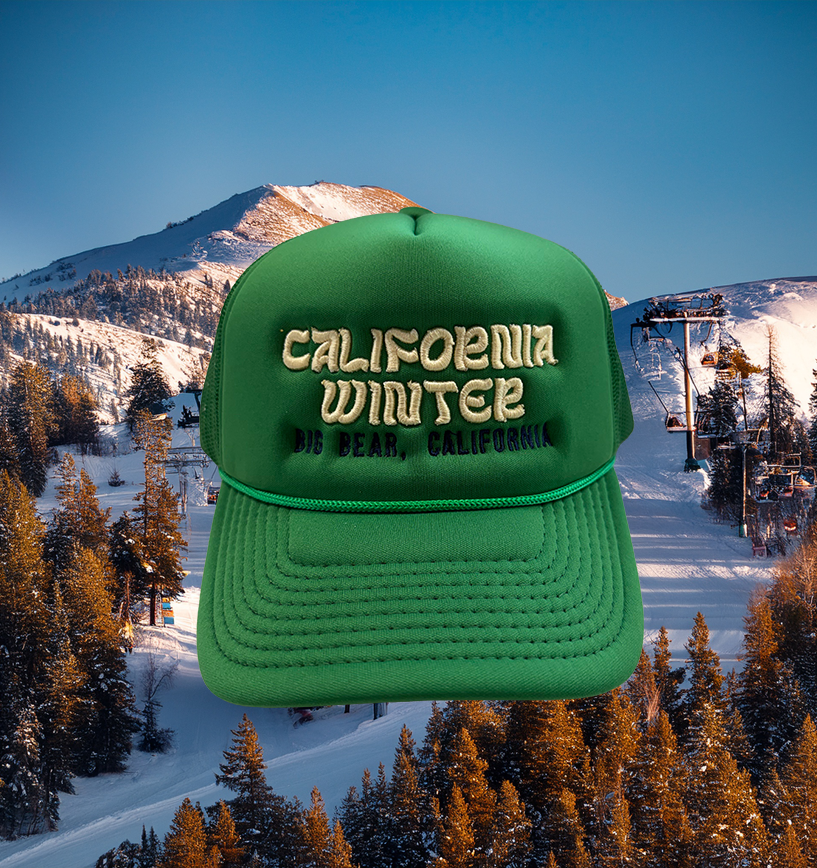 California Winter Big Bear Trucker