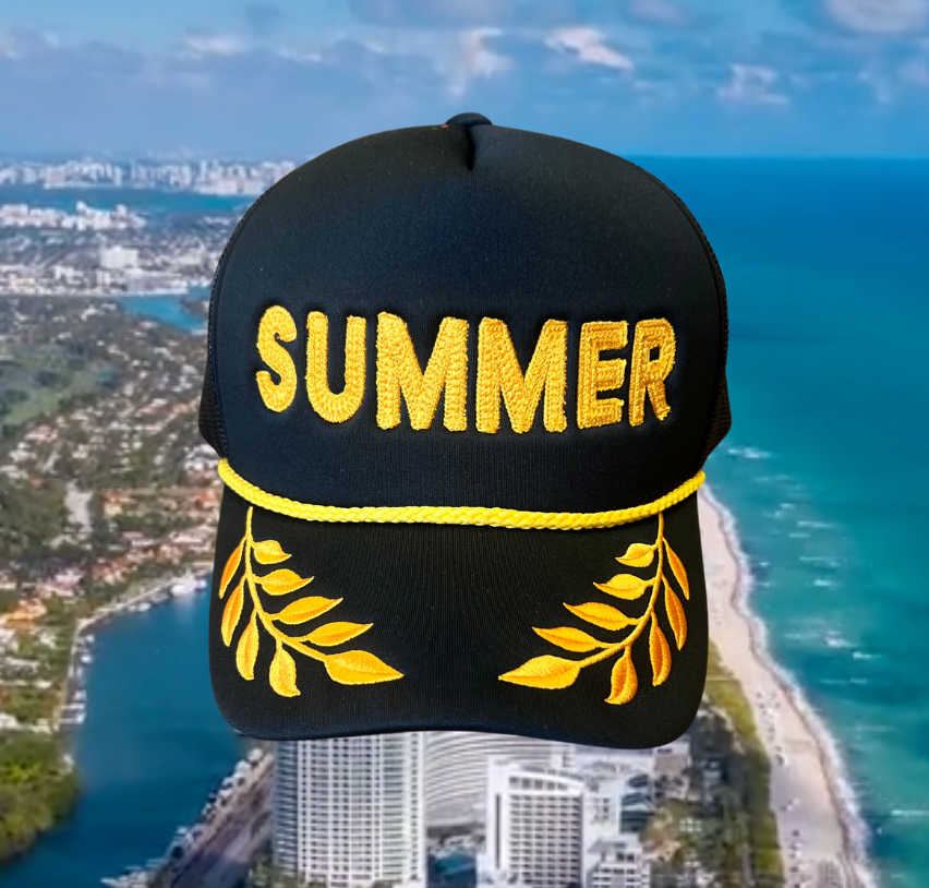 SUMMER CHAINSTITCH TRUCKER