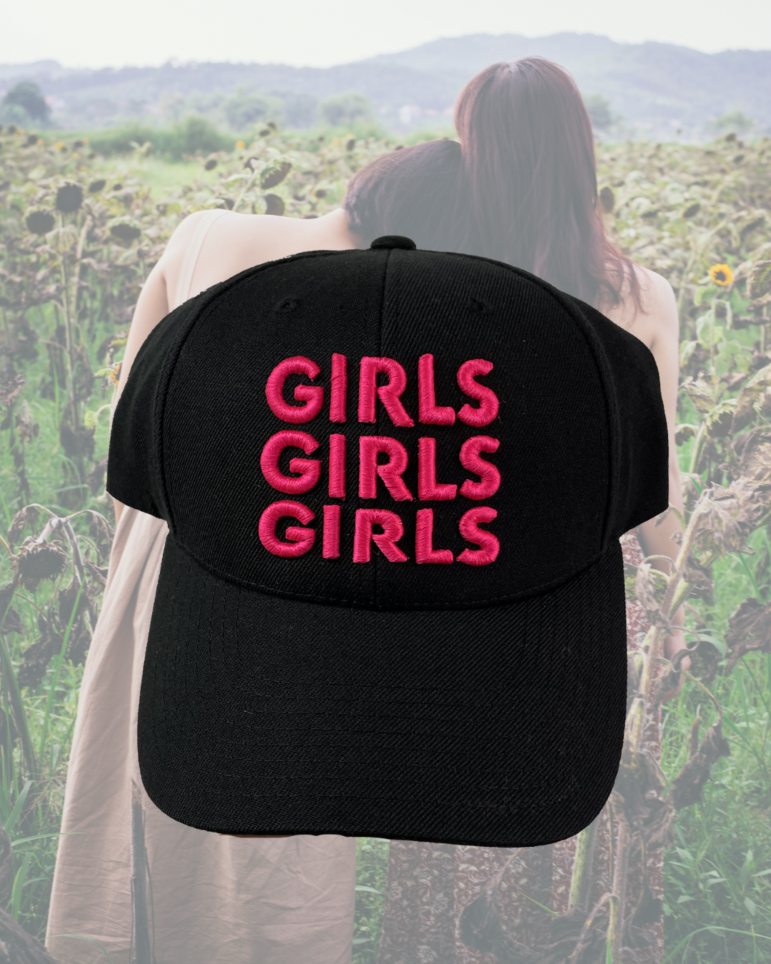 GIRLS Black Baseball Cap