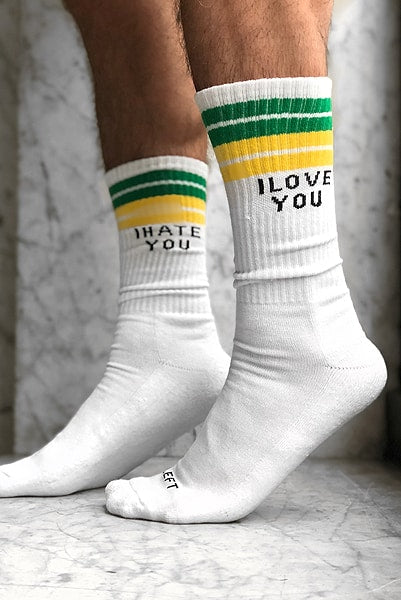 I HATE YOU, I LOVE YOU socks
