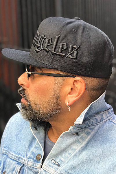 Los Angeles Old English Black on Black