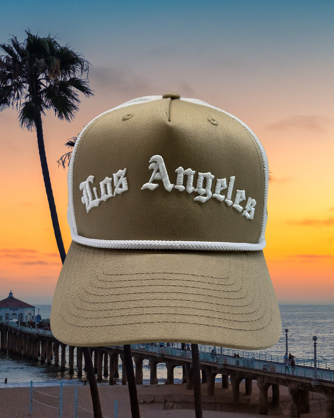 World Series City of Los Angeles Khaki Trucker