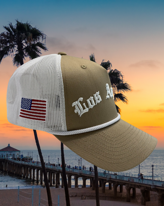 World Series City of Los Angeles Khaki Trucker