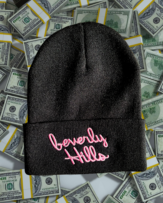 BEVERLY HILLS SCRIPT BEANIE