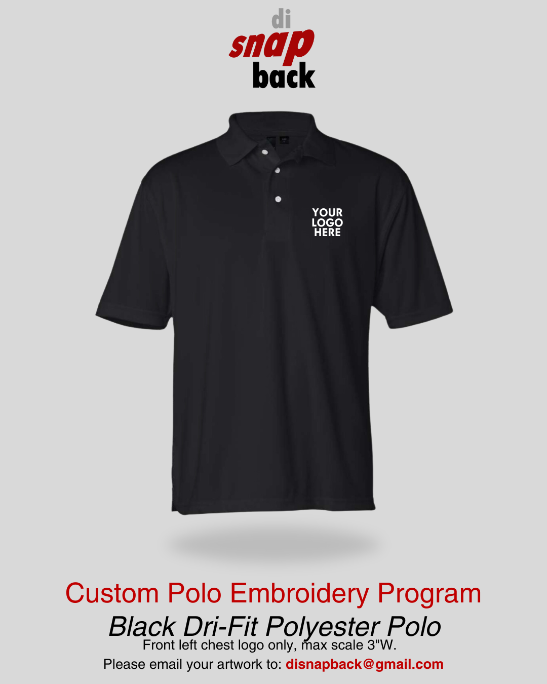 Custom Polo &  T-Shirt Embroidery Program