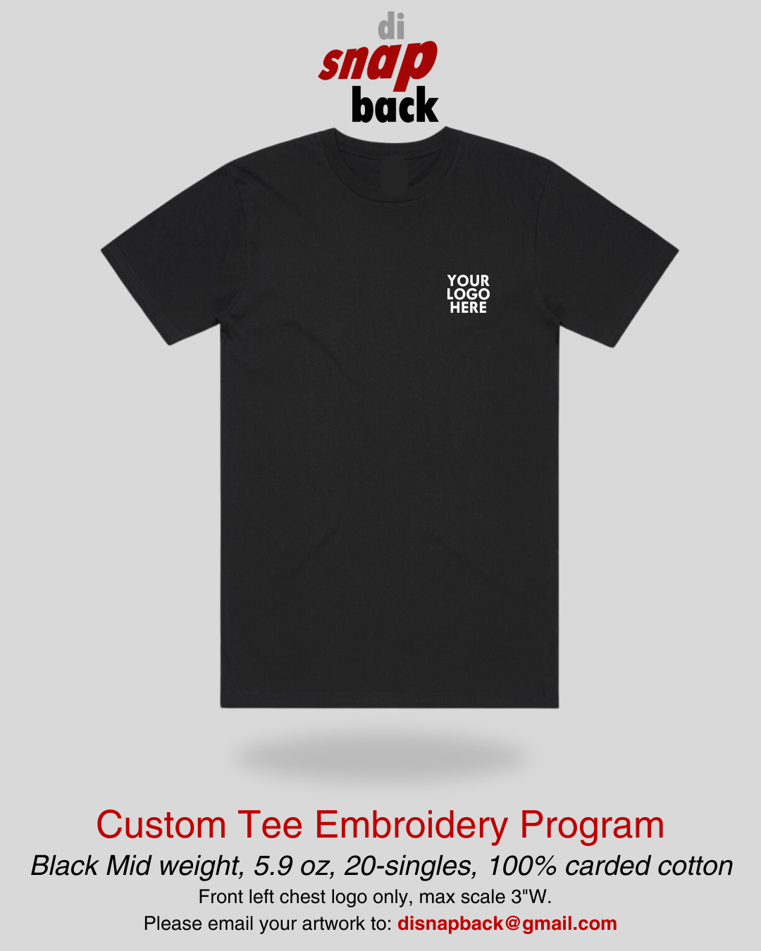 Custom Polo &  T-Shirt Embroidery Program