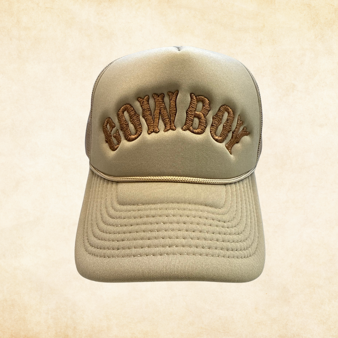 COWBOY TAN TRUCKER CAP