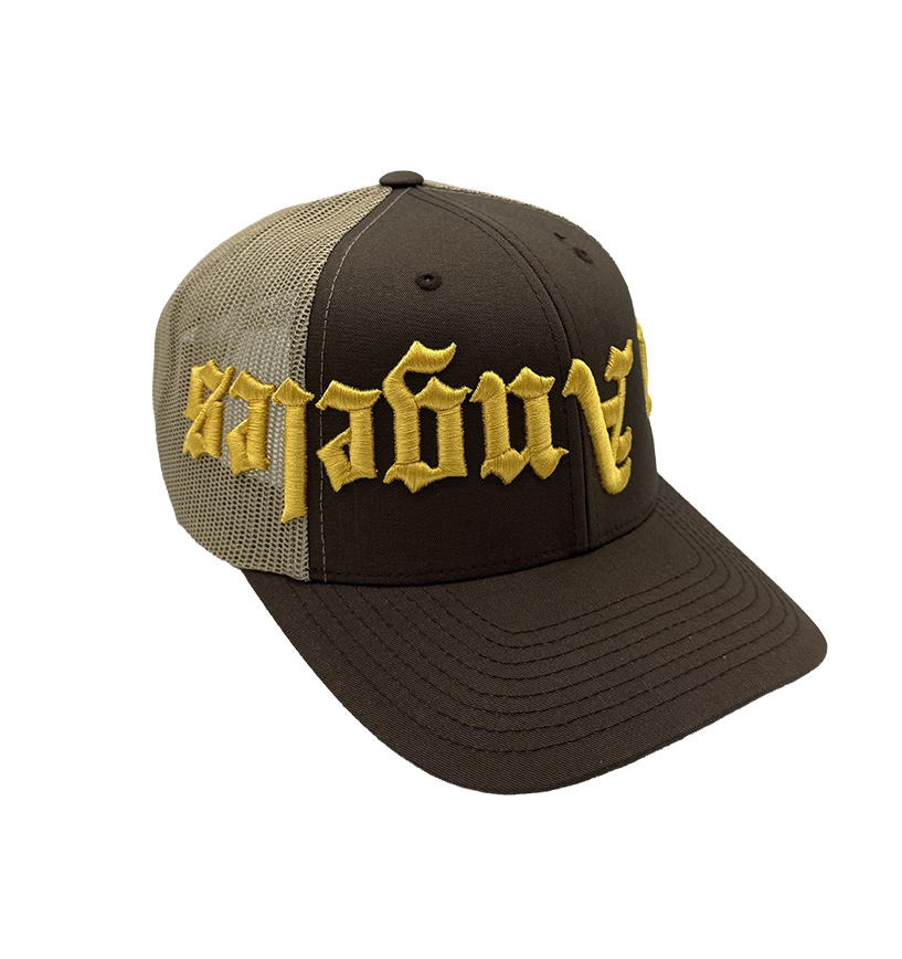 Los Angeles Vertigo Box Brown Trucker