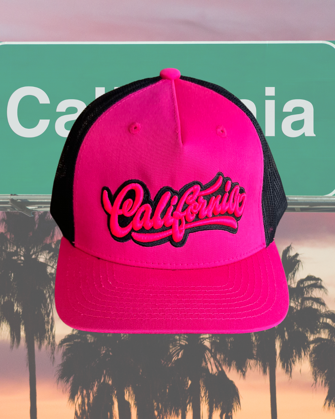 Hot Pink California Trucker