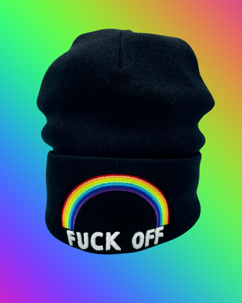 F**k Off Rainbow Beanie