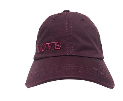 Monochrome Burgundy Love